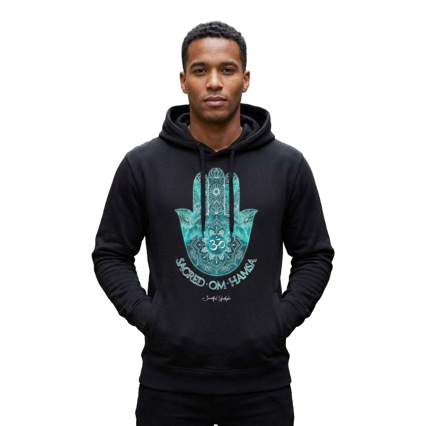 Pure Structure Hoodie | Sacred OM Hamsa Yantra