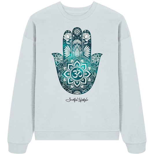 Oversized Eco Sweatshirt | Hamsa Om ☆