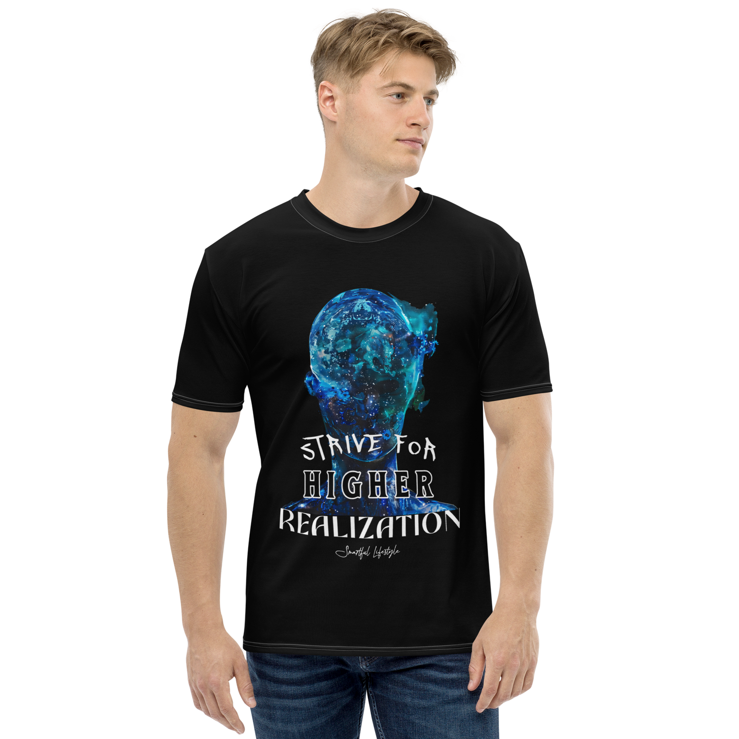 All-Over Print T-Shirt (für Männer) – ultraweich & elastisch