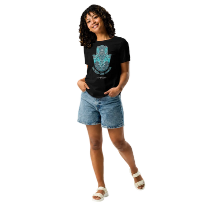 Relax T-Shirt (for Women) | Sacred Om Hamsa