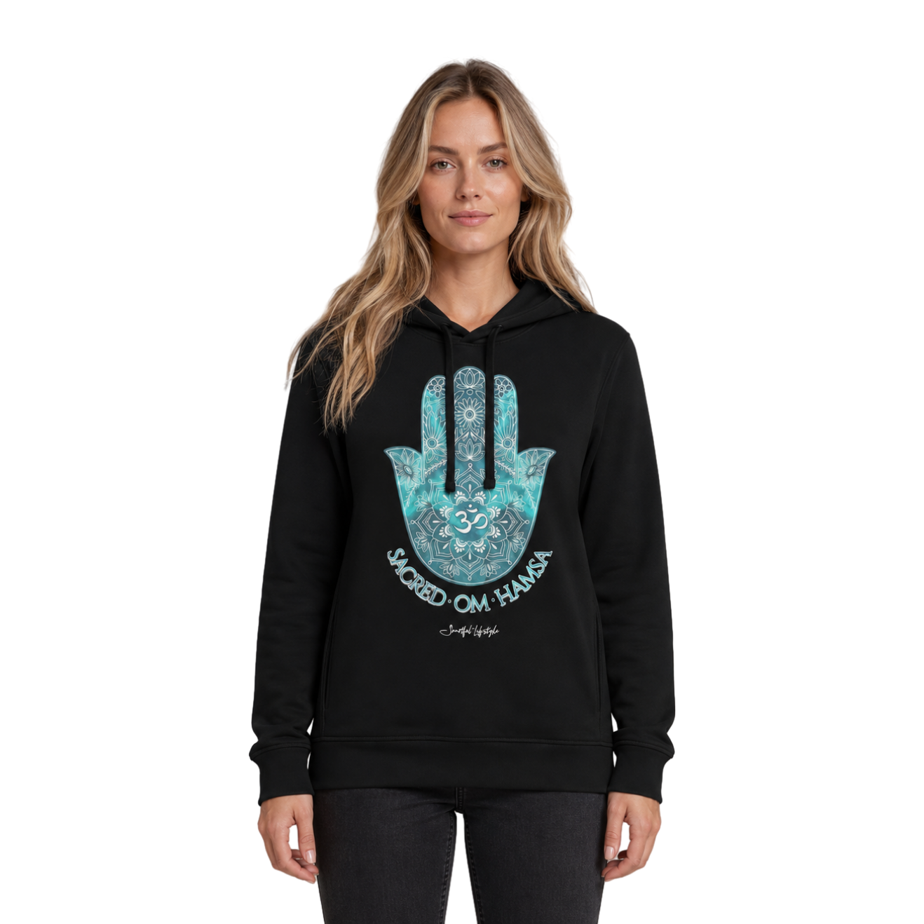 Pure Structure Hoodie | Sacred OM Hamsa