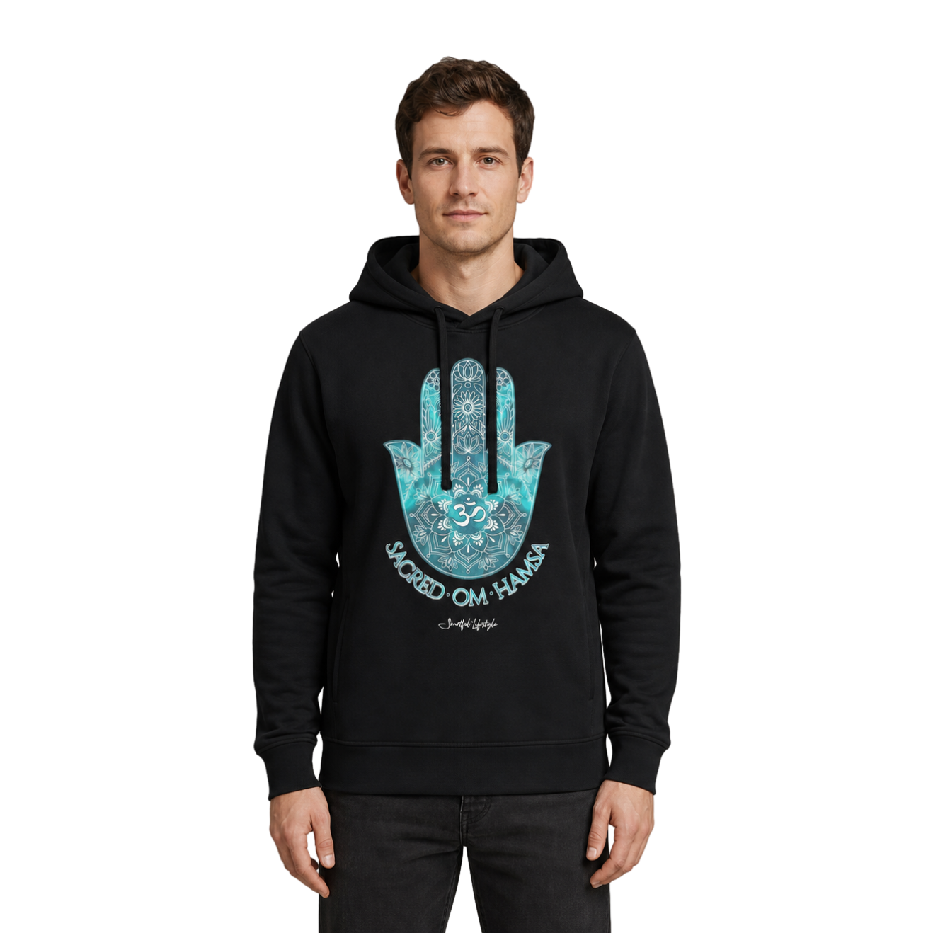 Pure Structure Hoodie | Sacred OM Hamsa