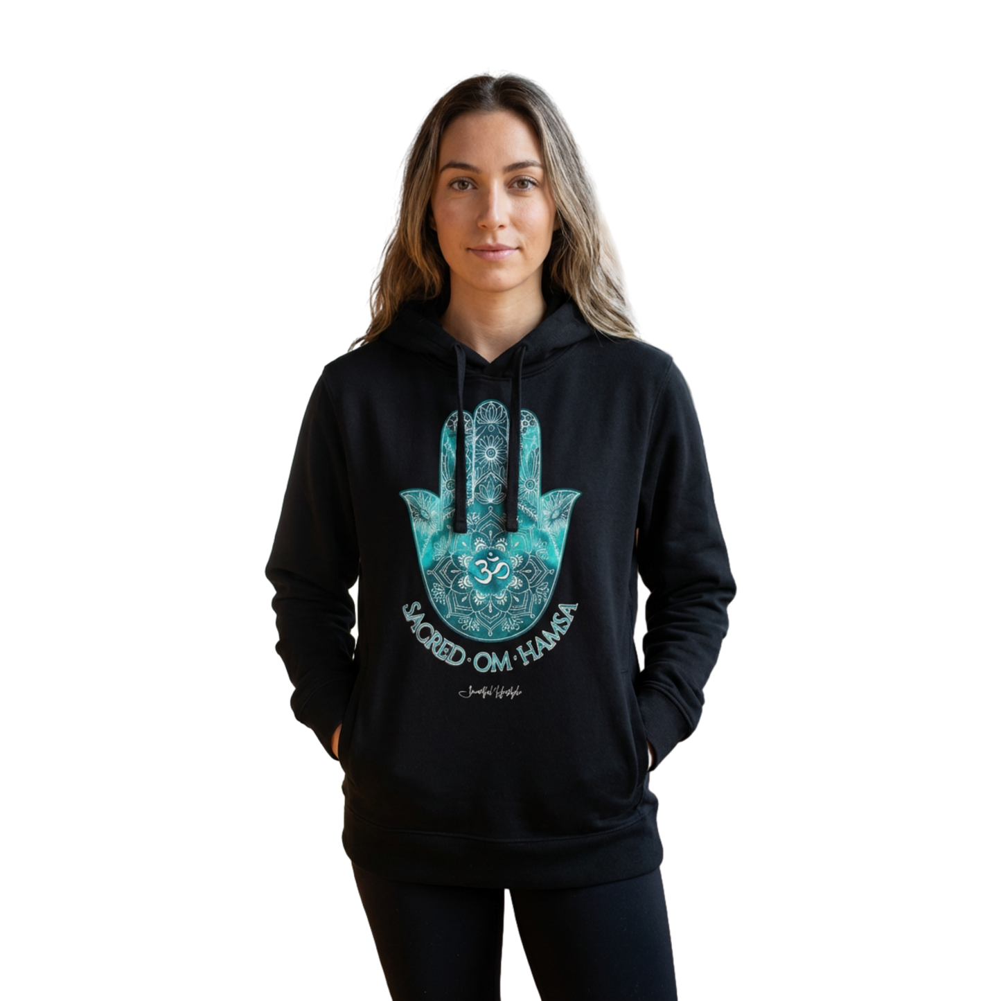 Pure Structure Hoodie | Sacred OM Hamsa Yantra