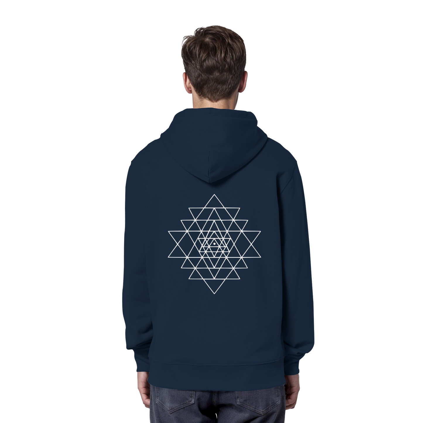 Eco Hoodie | Sri Yantra | Cosmic Blue ☆