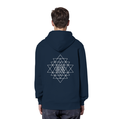 Eco Hoodie | Sri Yantra | Cosmic Blue ☆