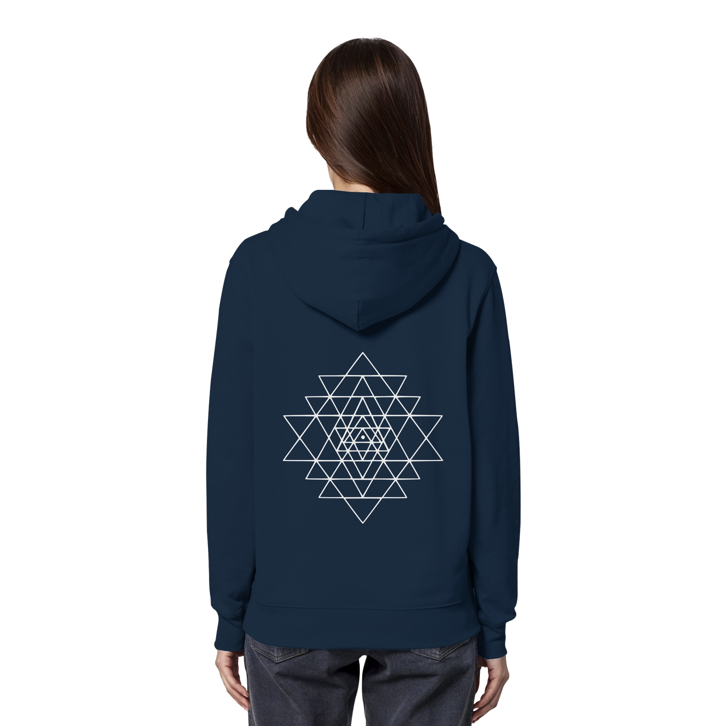 Eco Hoodie | Sri Yantra | Cosmic Blue ☆