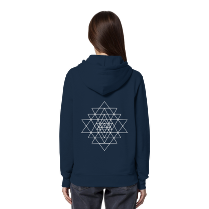 Eco Hoodie | Sri Yantra | Cosmic Blue ☆