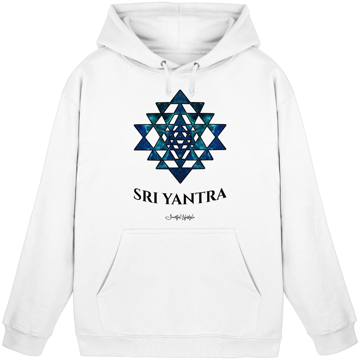 Solid Hoodie | Sri Yantra | Cosmic Blue ☆