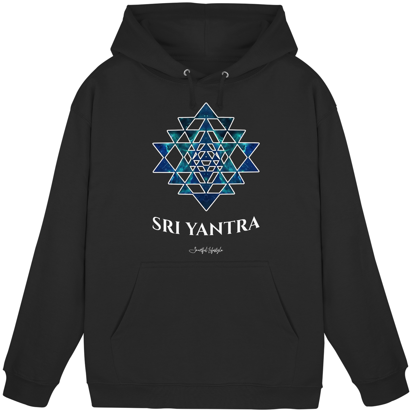 Solid Hoodie | Sri Yantra | Cosmic Blue ☆