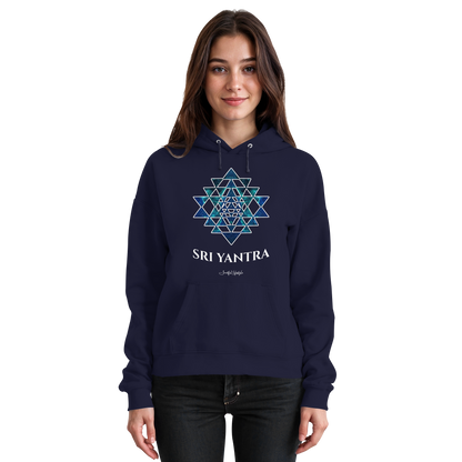 Solid Hoodie | Sri Yantra | Cosmic Blue ☆