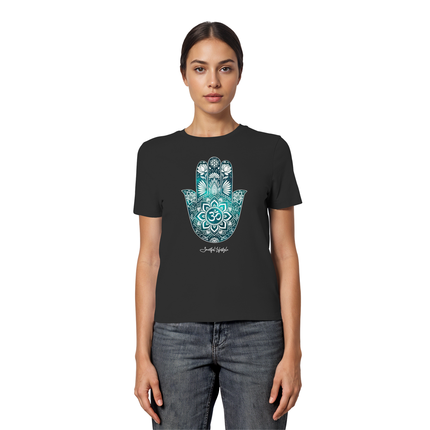 Slim T-Shirt (for Women) | Hamsa Om ☆