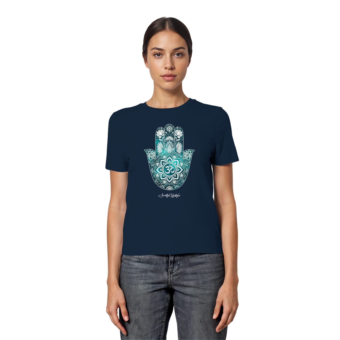 Slim T-Shirt (for Women) | Hamsa Om ☆