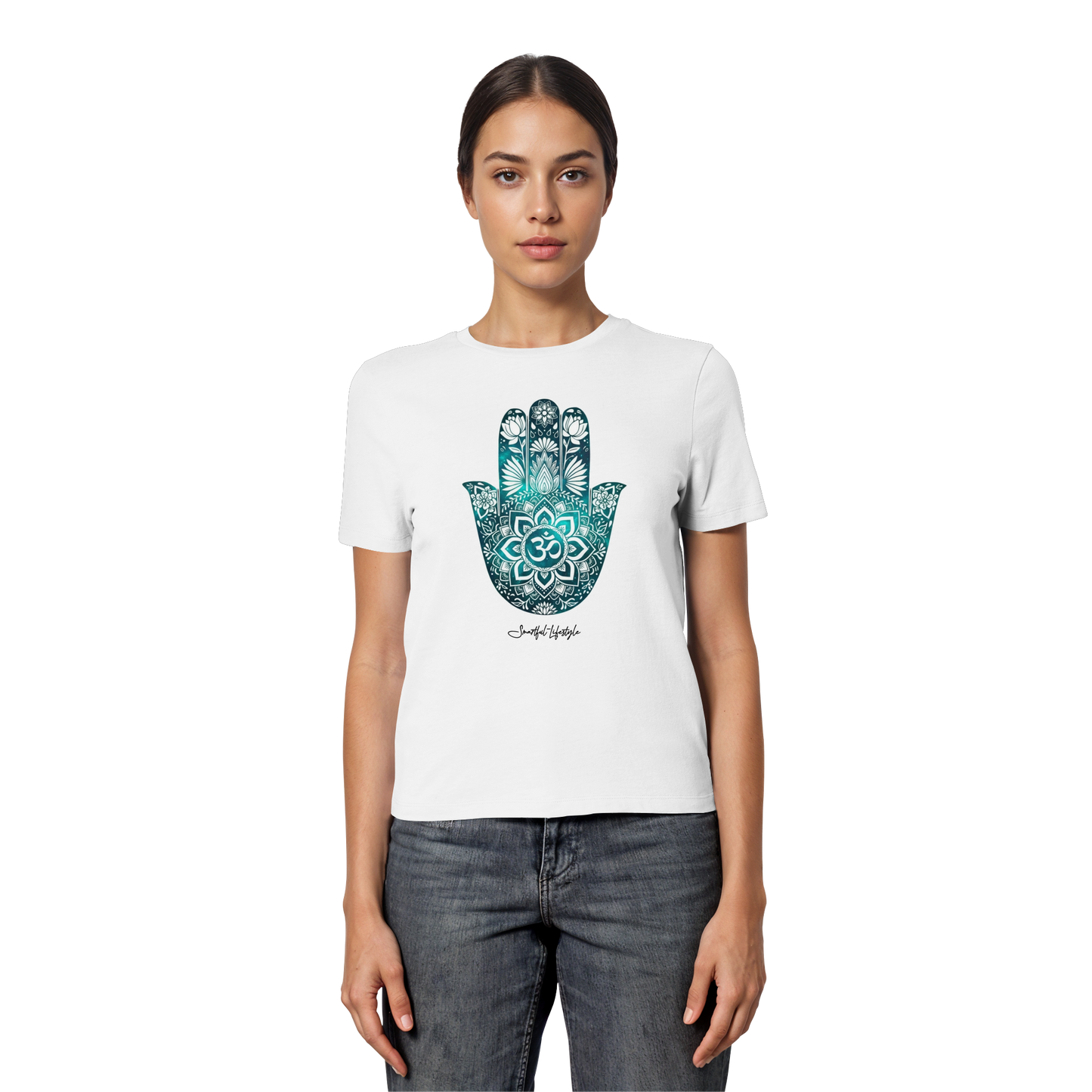 Slim T-Shirt (for Women) | Hamsa Om ☆
