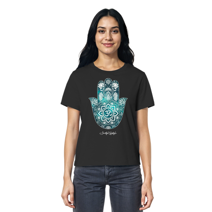 Organic T-Shirt (for Women) | Hamsa Om ☆