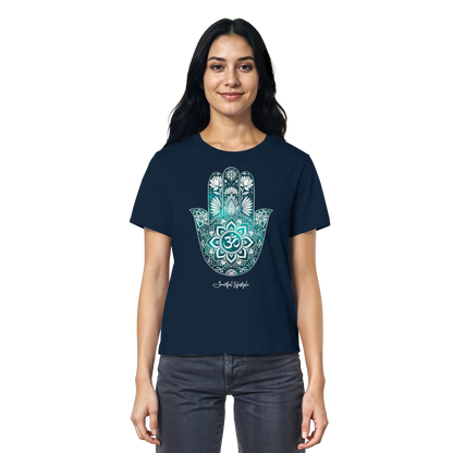 Organic T-Shirt (for Women) | Hamsa Om ☆