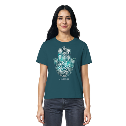 Organic T-Shirt (for Women) | Hamsa Om ☆