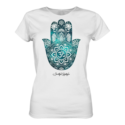Organic T-Shirt (for Women) | Hamsa Om ☆