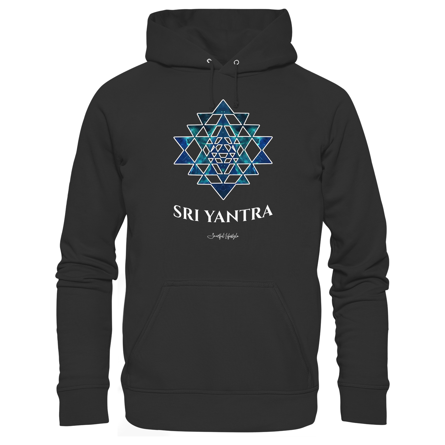 Eco Hoodie | Sri Yantra | Cosmic Blue ☆