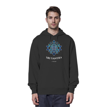 Eco Hoodie | Sri Yantra | Cosmic Blue ☆