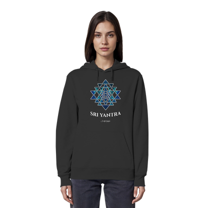 Eco Hoodie | Sri Yantra | Cosmic Blue ☆