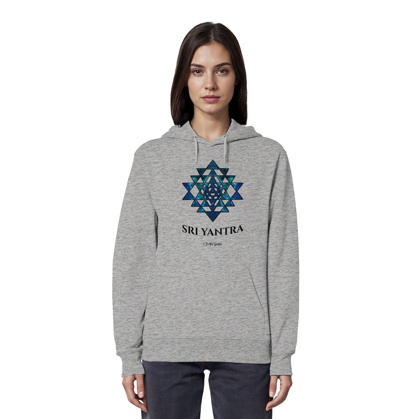 Eco Hoodie | Sri Yantra | Cosmic Blue ☆