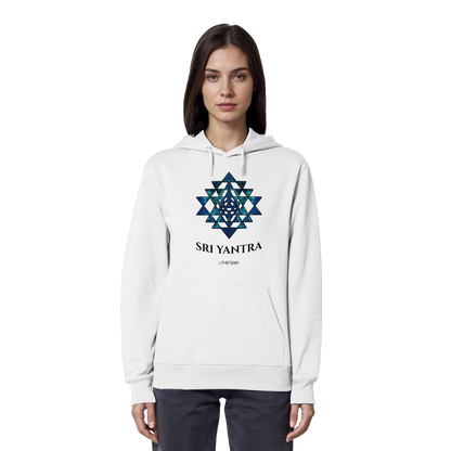 Eco Hoodie | Sri Yantra | Cosmic Blue ☆