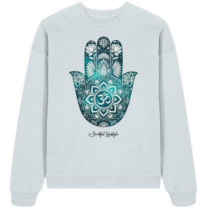 Oversized Eco Sweatshirt | Hamsa Om ☆