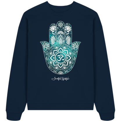 Oversized Eco Sweatshirt | Hamsa Om ☆