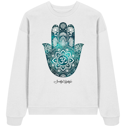 Oversized Eco Sweatshirt | Hamsa Om ☆