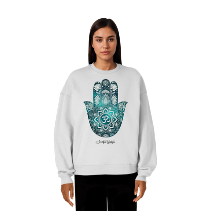 Oversized Eco Sweatshirt | Hamsa Om ☆