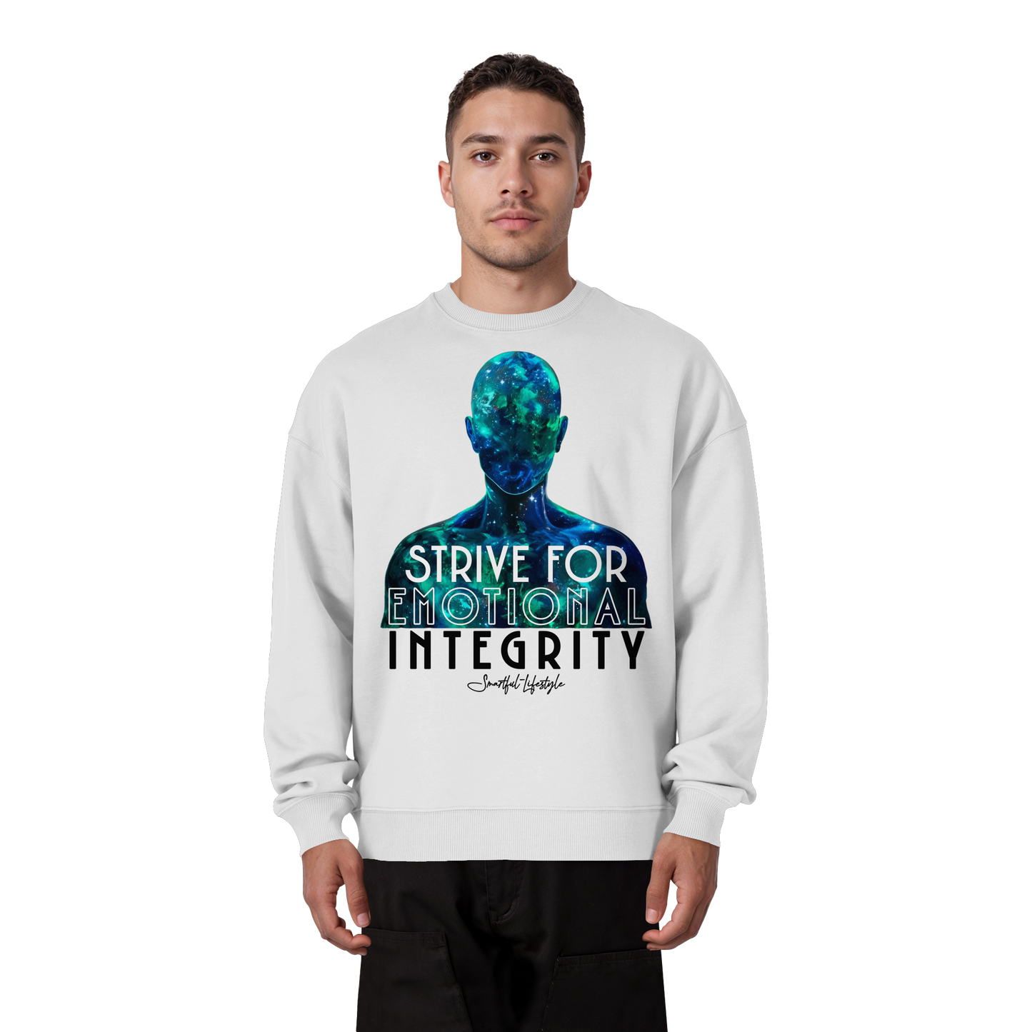 Oversized Eco Sweatshirt | Strive for Emotional Integrity ☆