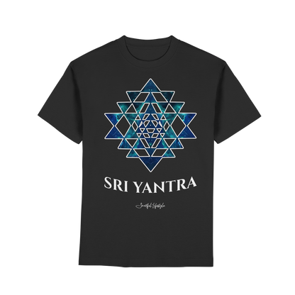 Pure T-Shirt | Sri Yantra – Cosmic Blue ☆