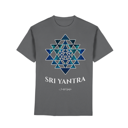 Pure T-Shirt | Sri Yantra – Cosmic Blue ☆