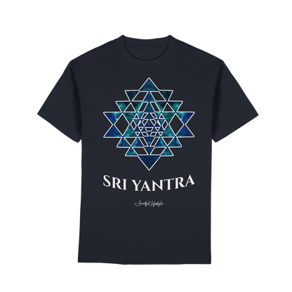 Pure T-Shirt | Sri Yantra – Cosmic Blue ☆
