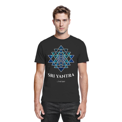 Core T-Shirt | Sri Yantra – Cosmic Blue ☆