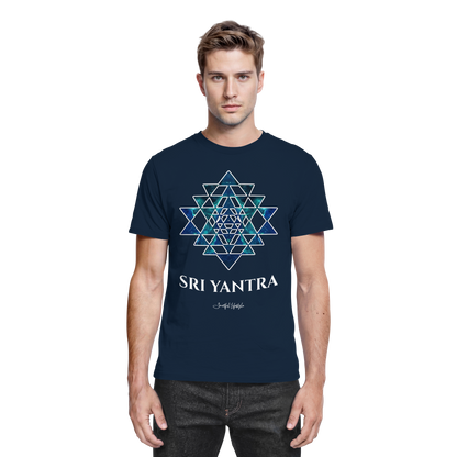 Core T-Shirt | Sri Yantra – Cosmic Blue ☆