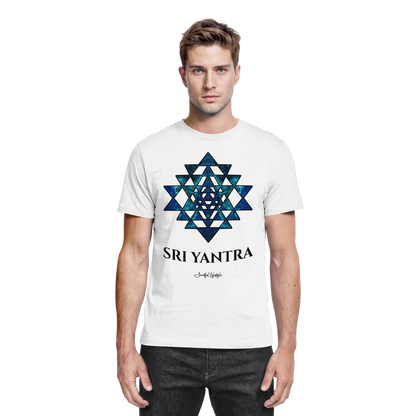 Core T-Shirt | Sri Yantra – Cosmic Blue ☆