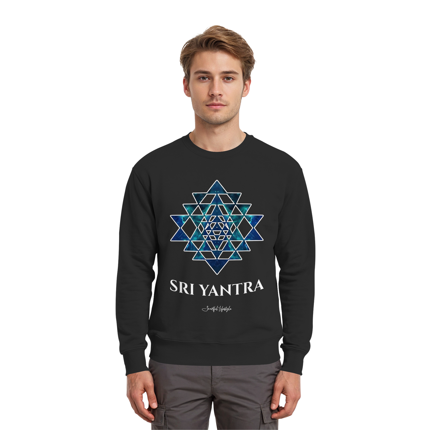 Signature Sweatshirt | Sri Yantra | Cosmic Blue ☆