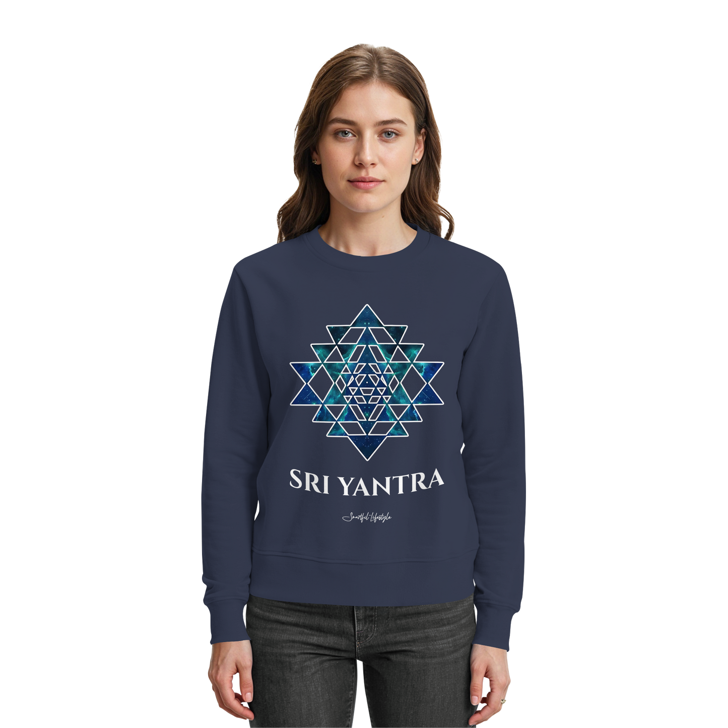 Signature Sweatshirt | Sri Yantra | Cosmic Blue ☆