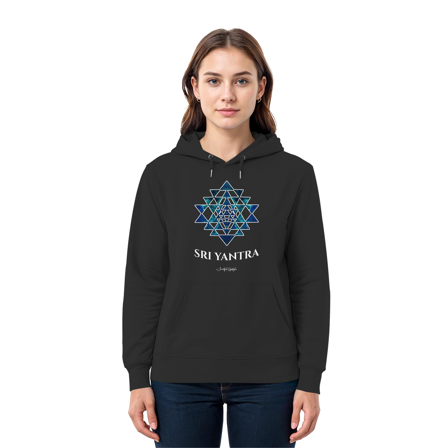 Signature Hoodie | Sri Yantra | Cosmic Blue ☆