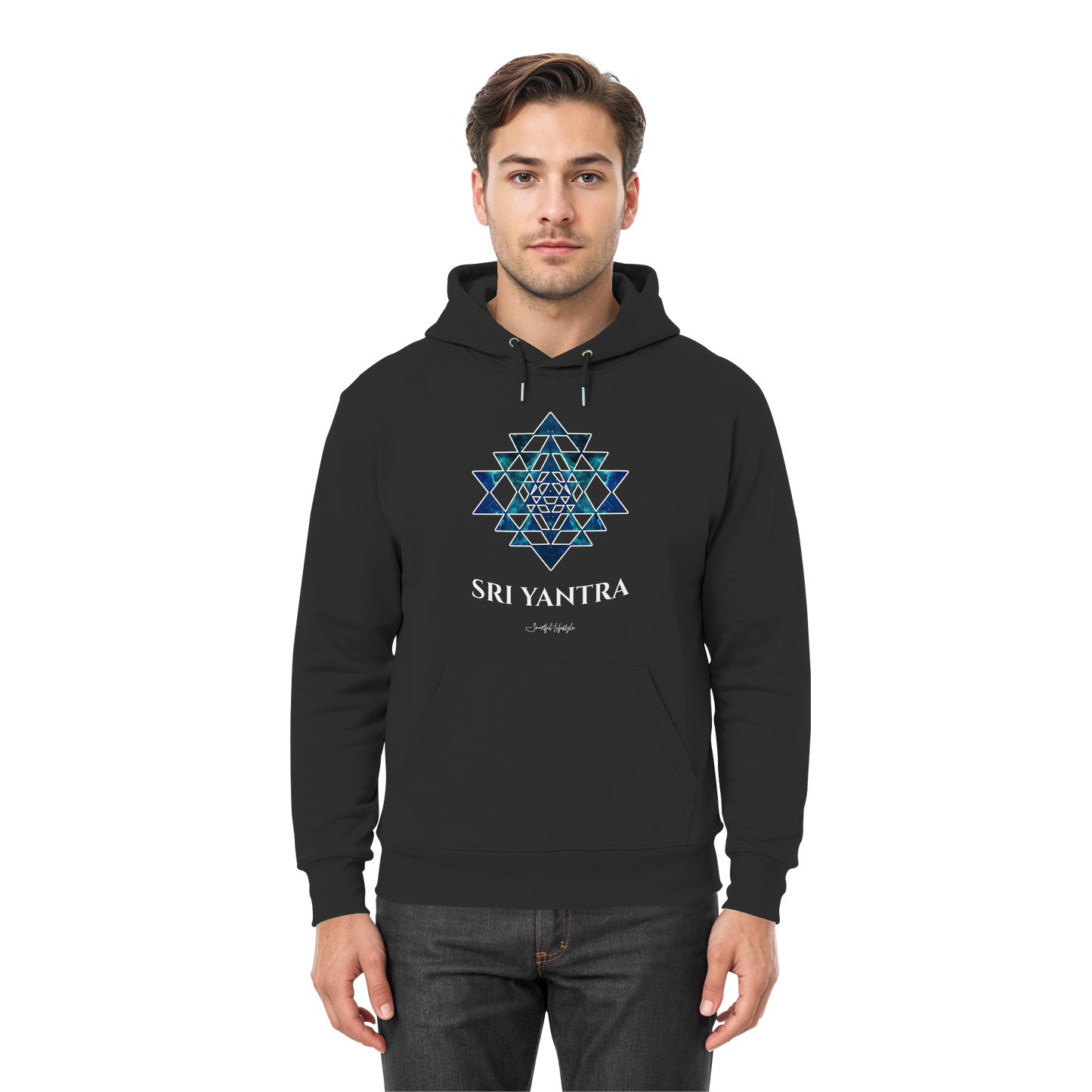 Signature Hoodie | Sri Yantra | Cosmic Blue ☆
