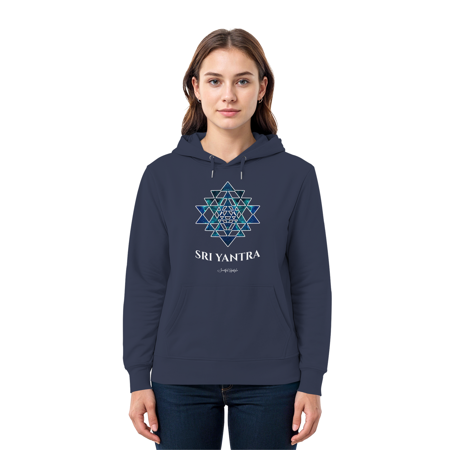 Signature Hoodie | Sri Yantra | Cosmic Blue ☆
