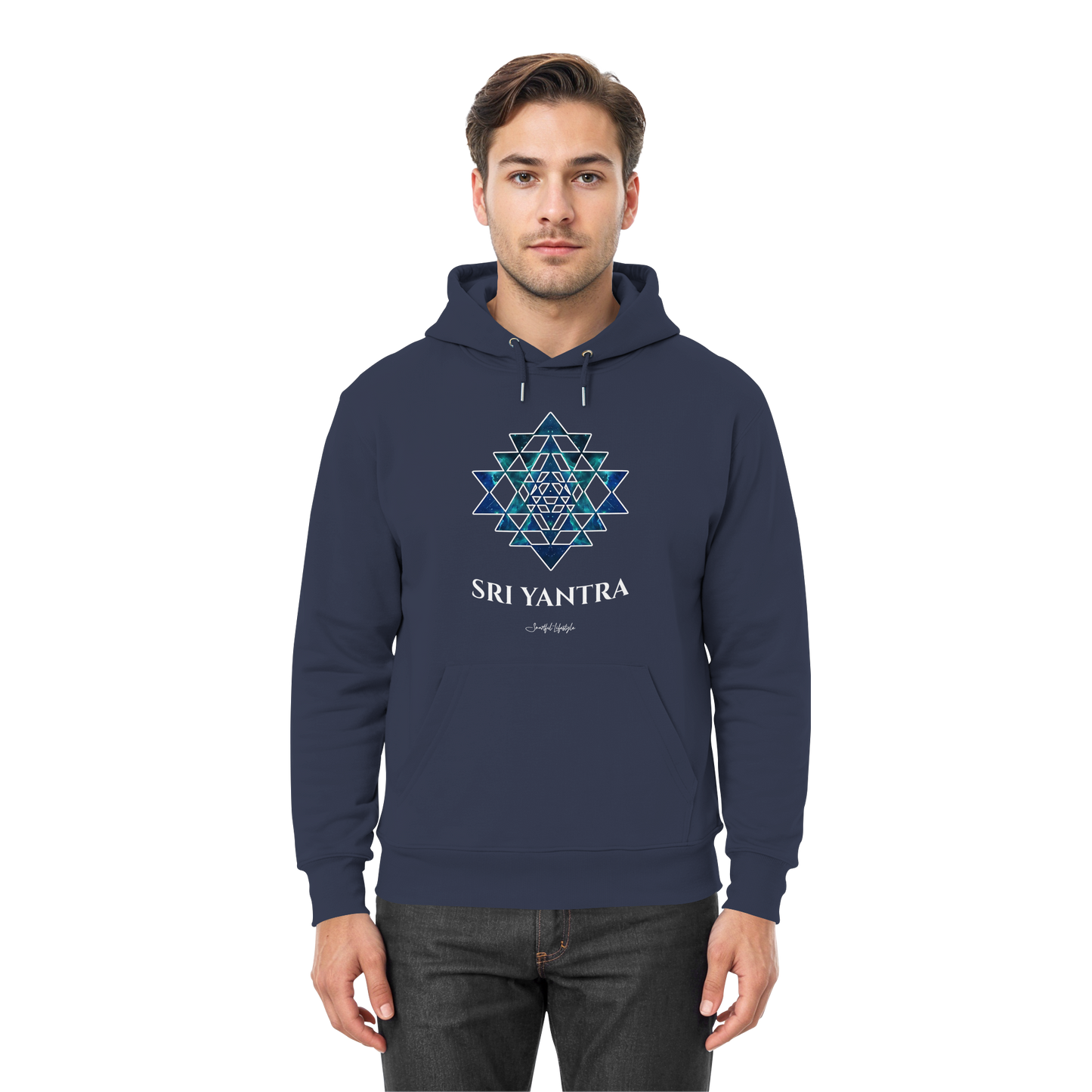 Signature Hoodie | Sri Yantra | Cosmic Blue ☆