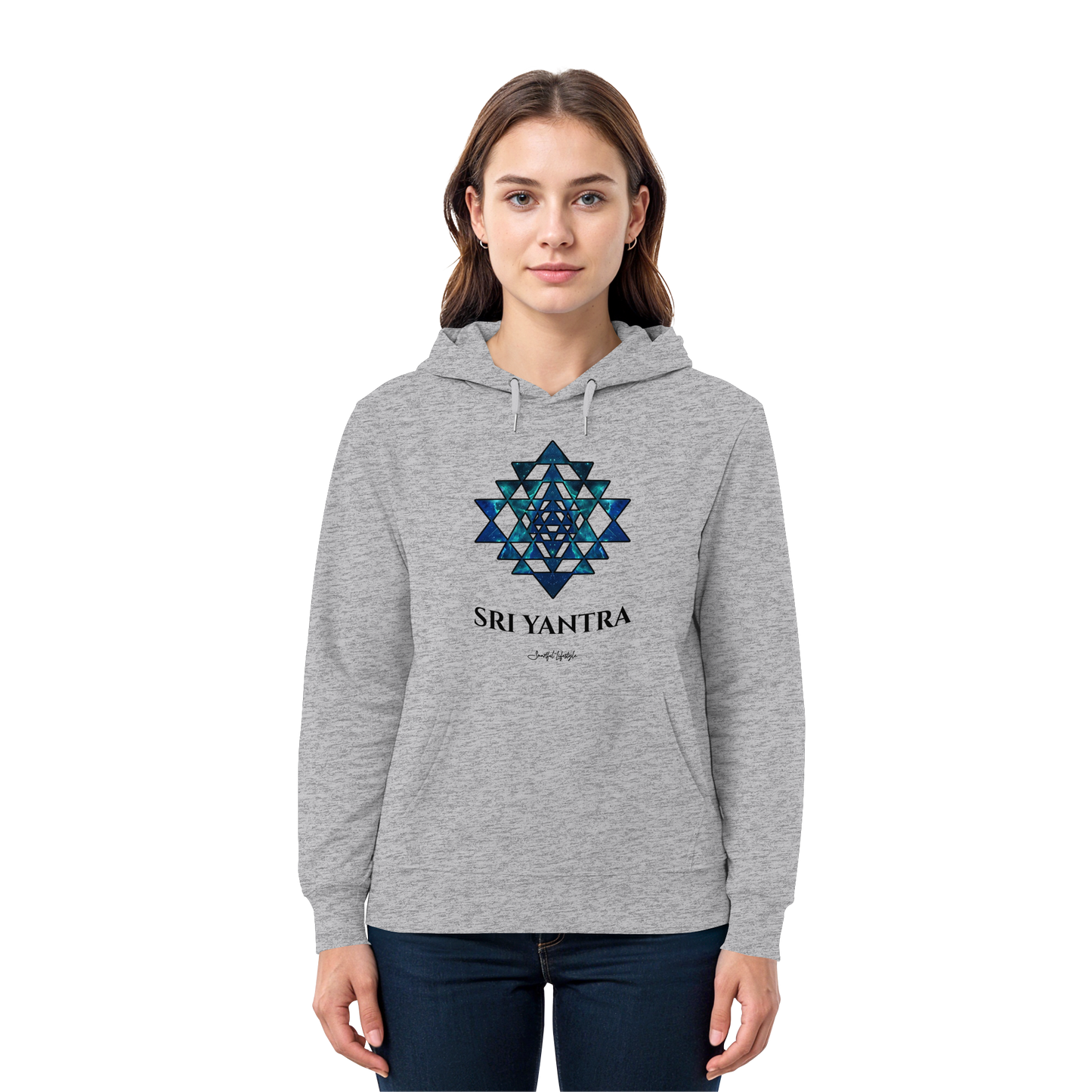 Signature Hoodie | Sri Yantra | Cosmic Blue ☆