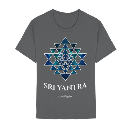 Stretch T-Shirt | Sri Yantra – Cosmic Blue ☆