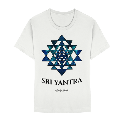 Stretch T-Shirt | Sri Yantra – Cosmic Blue ☆