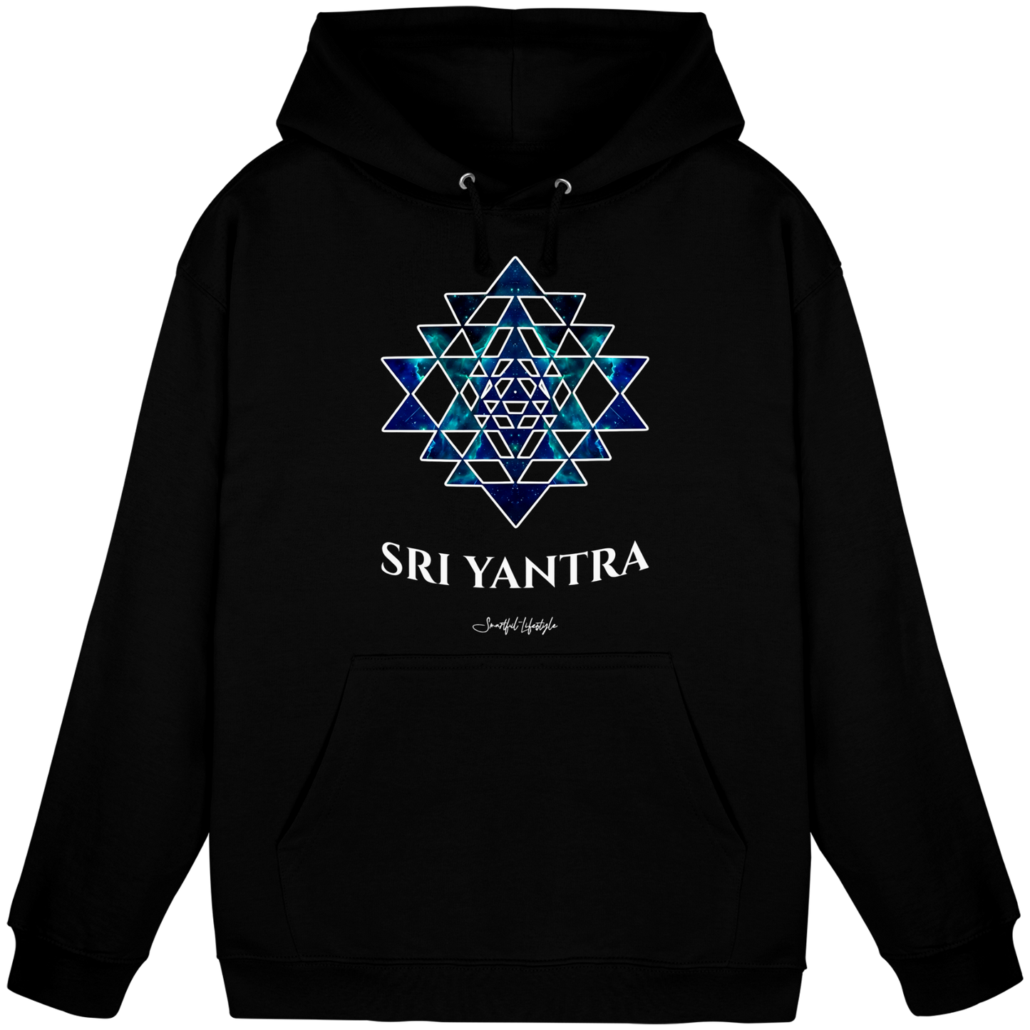 Solid Hoodie | Sri Yantra | Cosmic Blue ☆