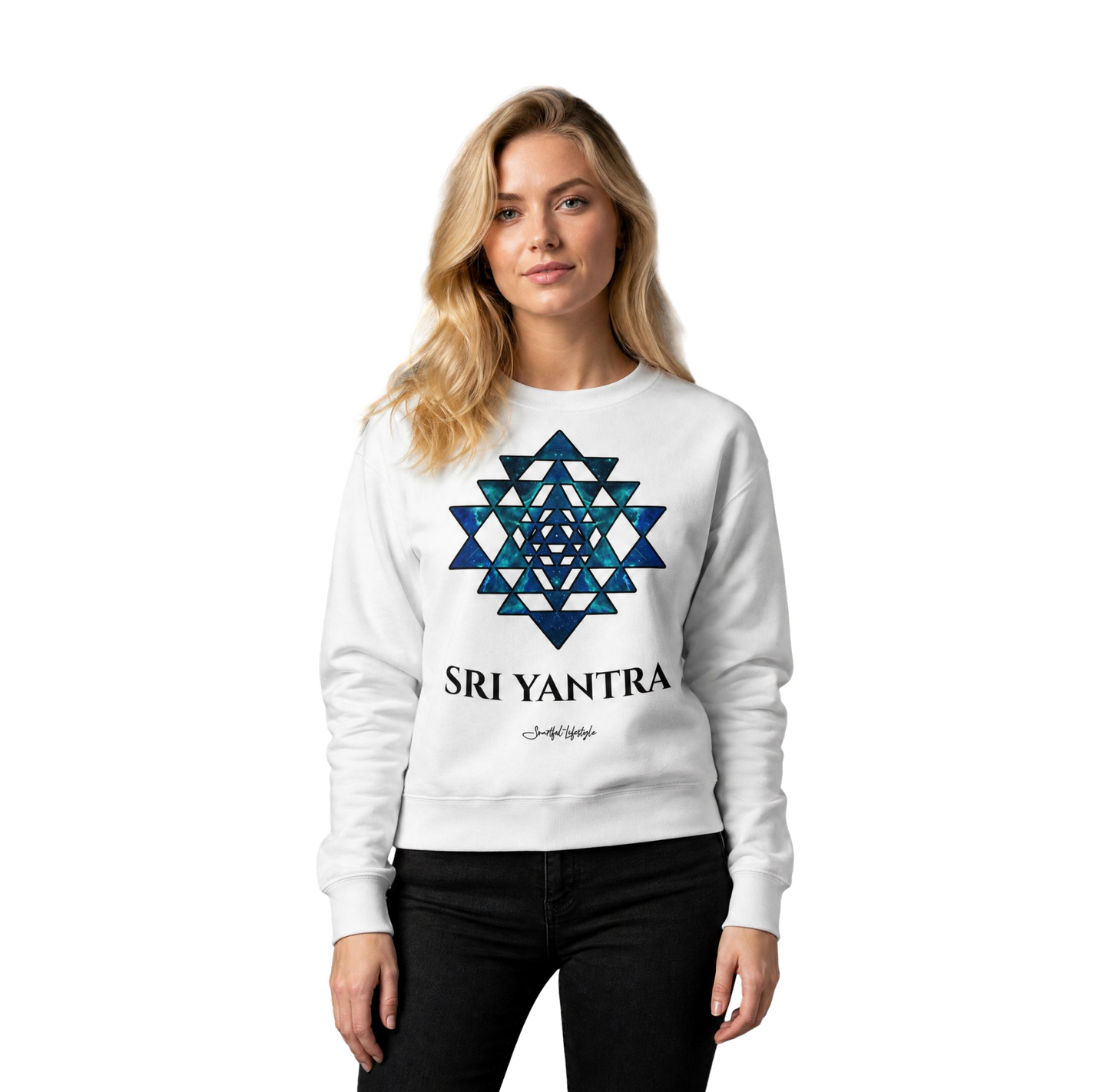 Signature Sweatshirt | Sri Yantra | Cosmic Blue ☆