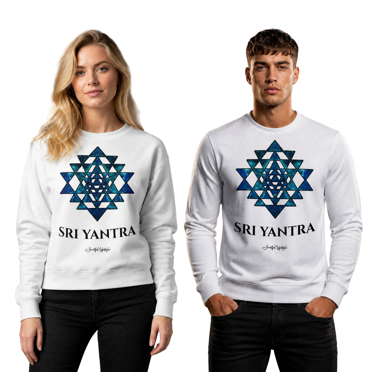 Signature Sweatshirt | Sri Yantra | Cosmic Blue ☆