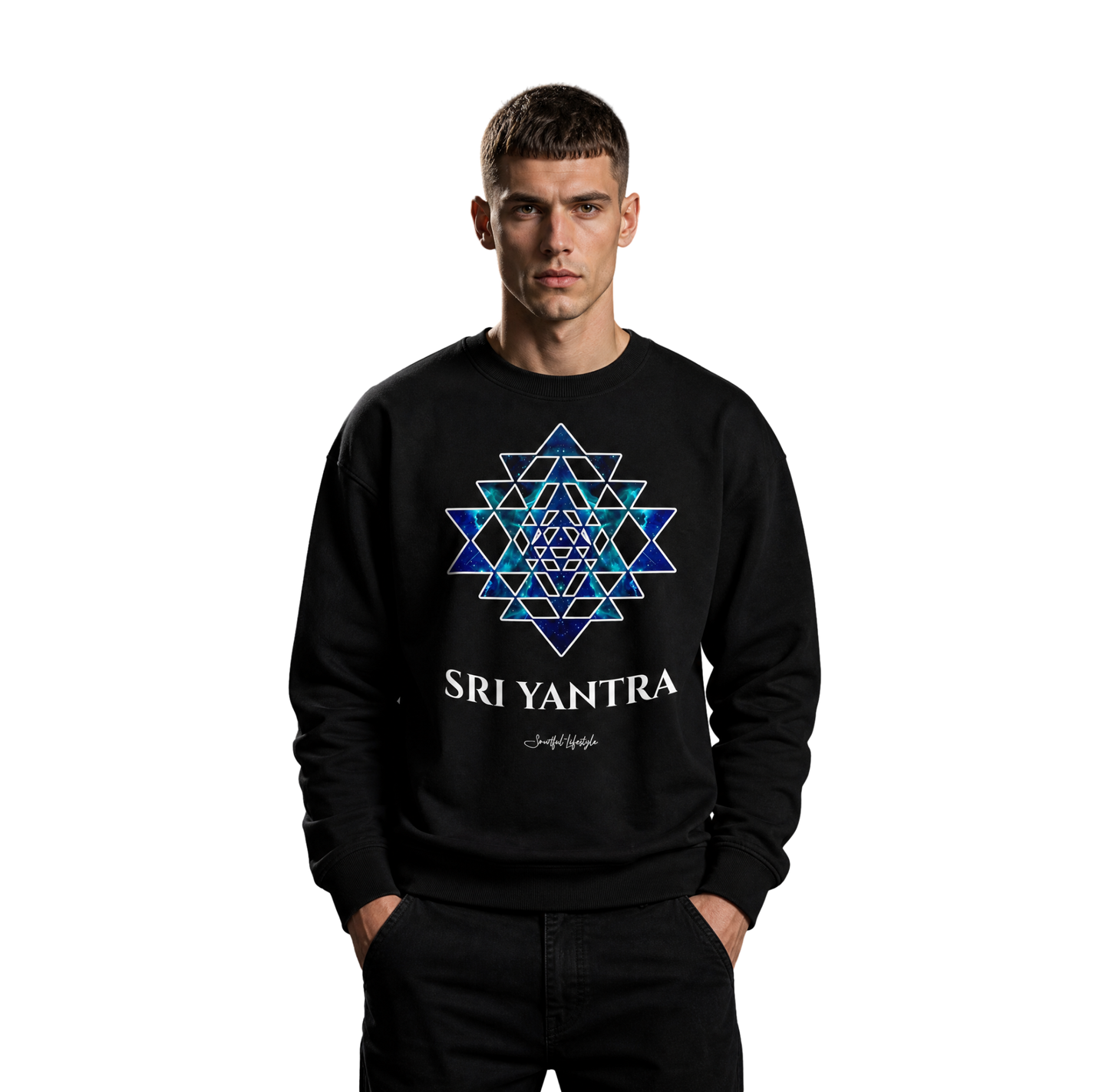 Signature Sweatshirt | Sri Yantra | Cosmic Blue ☆